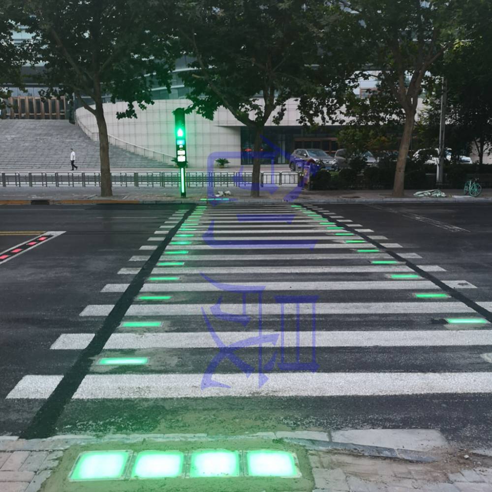 人行横道斑马线指示灯
