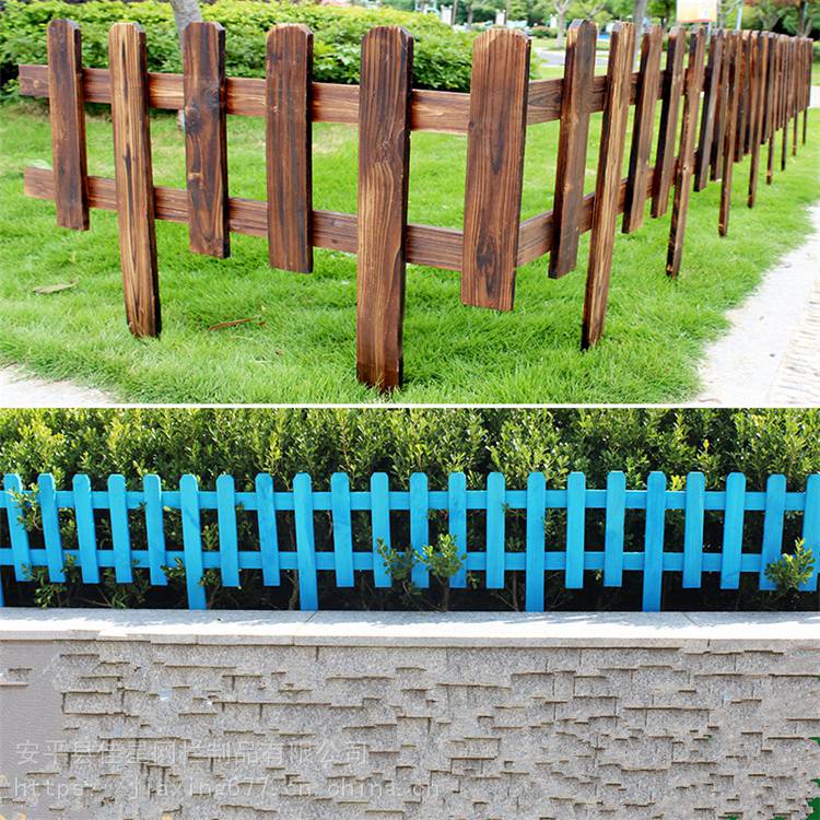 厂家销售防水碳化木围栏佳星装饰栅栏别墅围墙栅栏