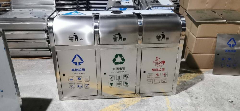 工业园垃圾桶送货上门到广西南宁广场垃圾桶便宜批