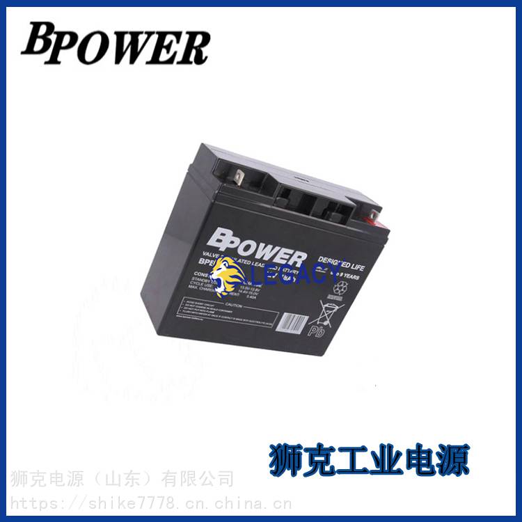 美国BPOWER蓄电池BV22-12精密仪器12V22AH高尔夫球车工业设备