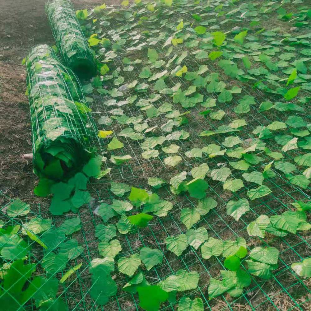 安平厂家生产荒山遮盖复绿网铁丝绿叶网荷兰网带假叶子