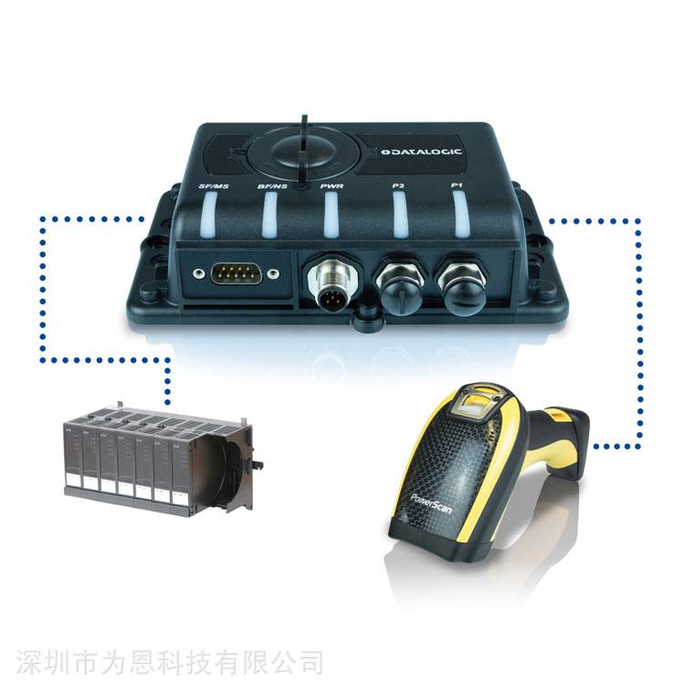 现场总线转换器FBC9080得利捷扫描枪控制盒扫码枪接线盒子