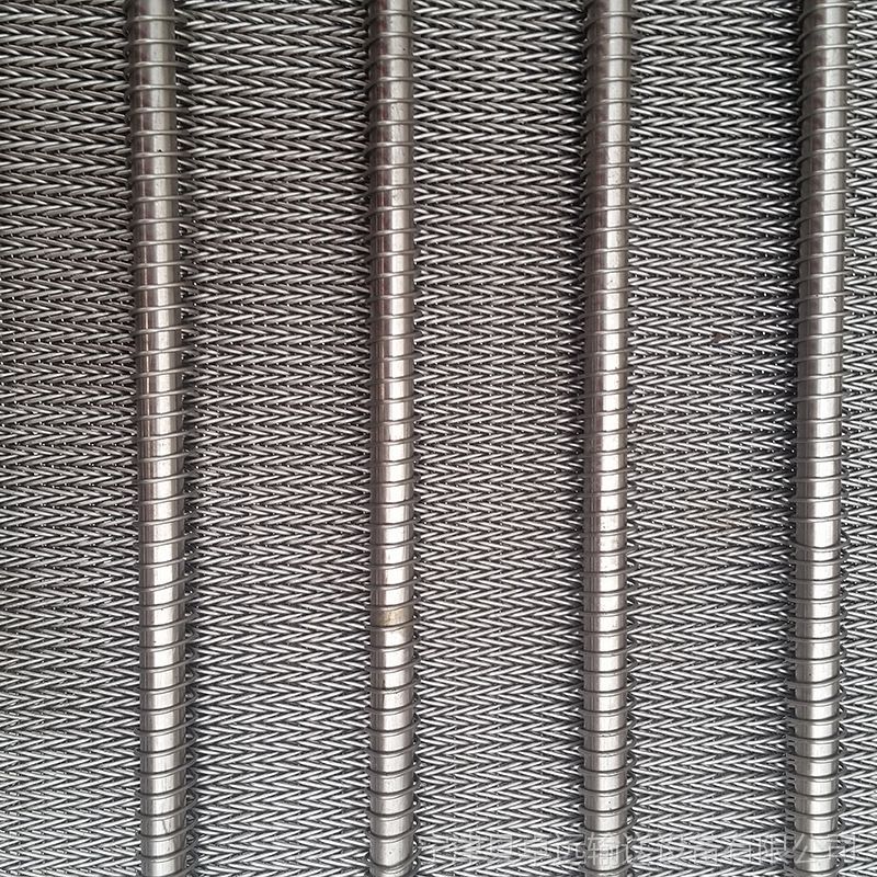 耐高温金属人字形网帯不锈钢304食品加密金属网丝定制