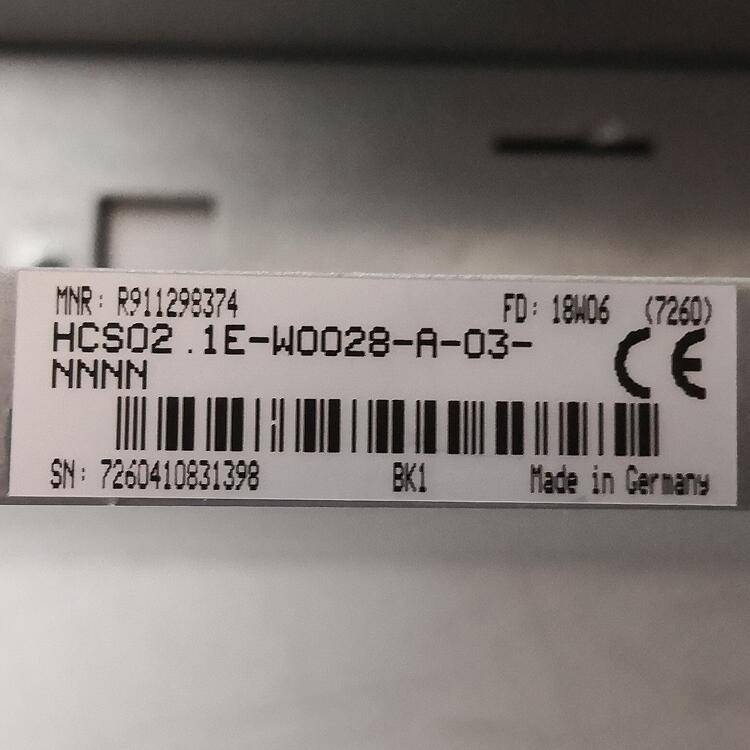 Rexroth//控制元件//R911298374HCS021E-W0028-A-03-N