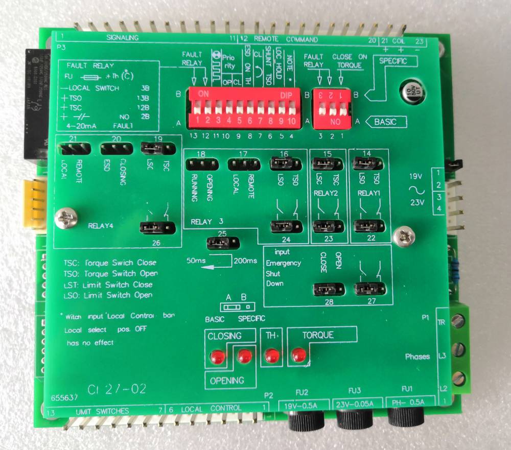 CI27-02逻辑控制板电动执行器主控制板