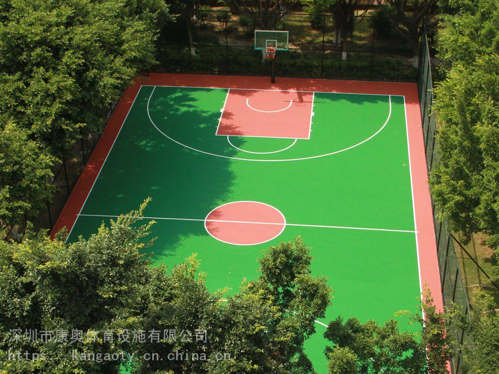 广东深圳篮球场维修翻新篮球场面层刷漆