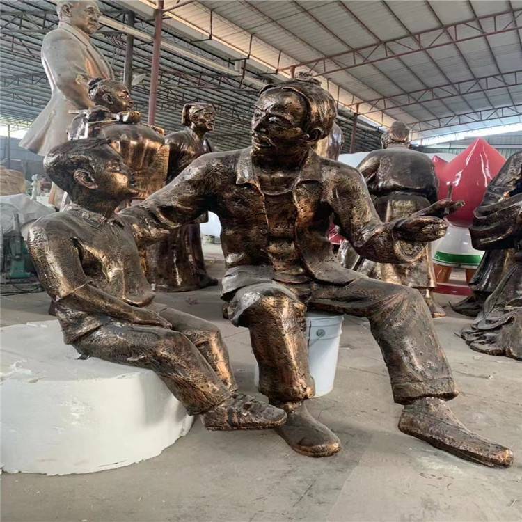安阳铜玻璃钢人物雕塑生产 中国供应商