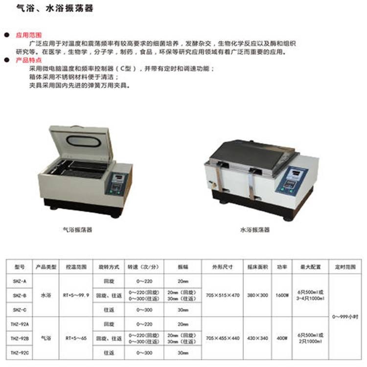 上海博迅振荡器水浴振荡器气浴振荡器SHZ-ATHZ-92A现货