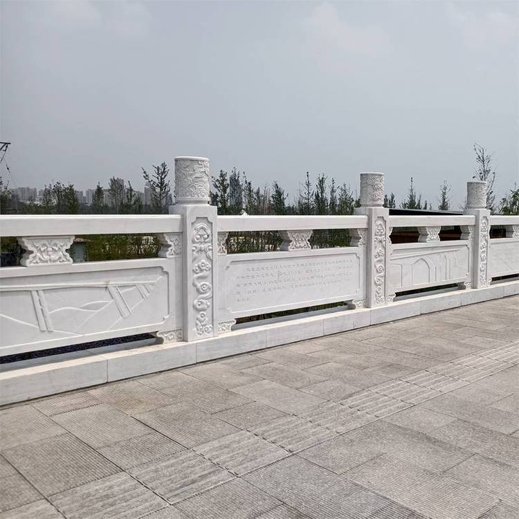 大理石栏杆批发-广东省大理石护栏桥梁河道石栏杆