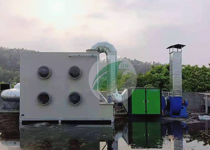 黄江微生物滴滤废气处理塔微生物除臭设备除臭塔