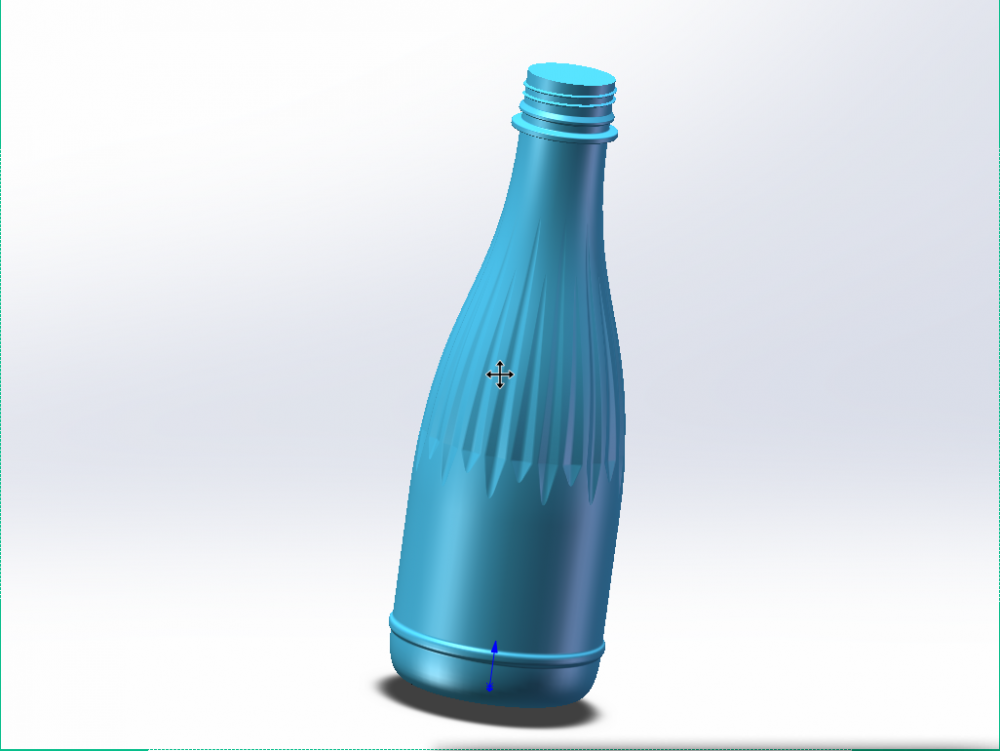900ml打样3D建模饮料饮用水瓶型设计pet快速矿泉包装