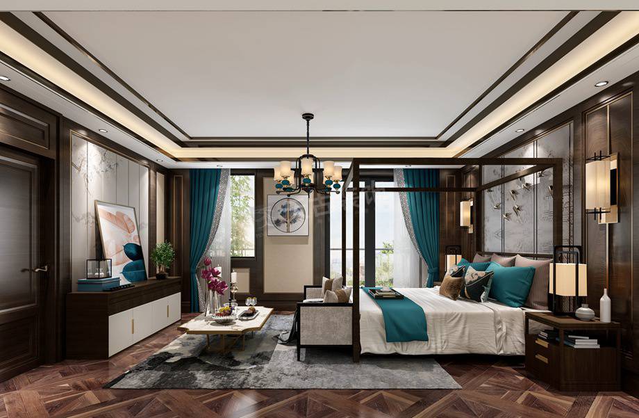 高屋林语堂装修,林语堂新中式风格装修效果图,重庆合院别墅设计方案