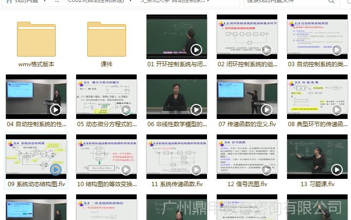 【7套,71G】自动控制原理视频教程胡寿松版石