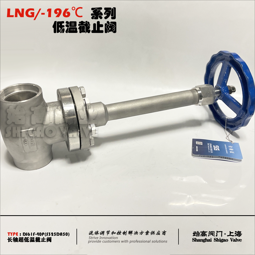 DN50 PN40低温截止阀,LNG专用低温截止阀,DJ61F低温截止阀