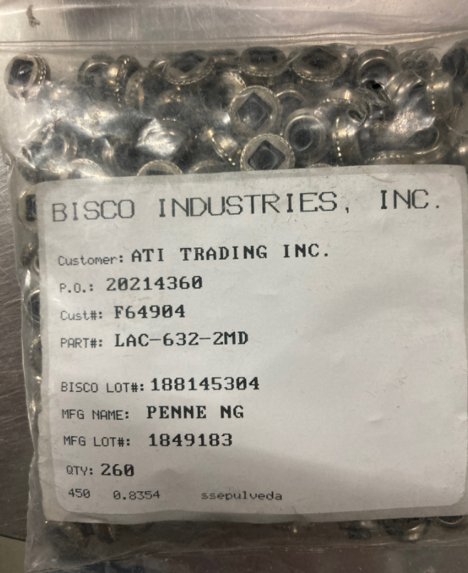 优势供应biscoIndustries螺钉NAS1301C6-5