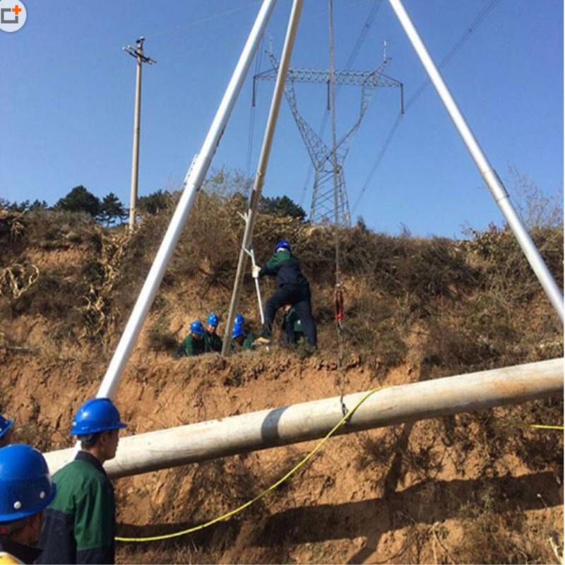 惠州龙门 铝合金三脚架立杆机 电力抱杆 立杆机型号 人字抱杆 三角