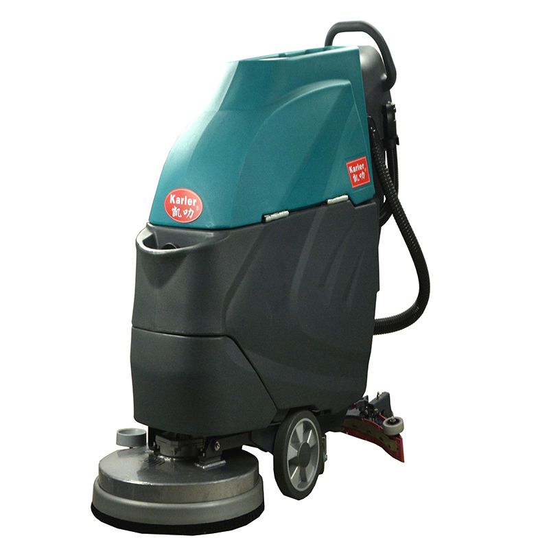 制品厂车间污渍灰尘刷地机凯叻K2手推式全自动洗地机