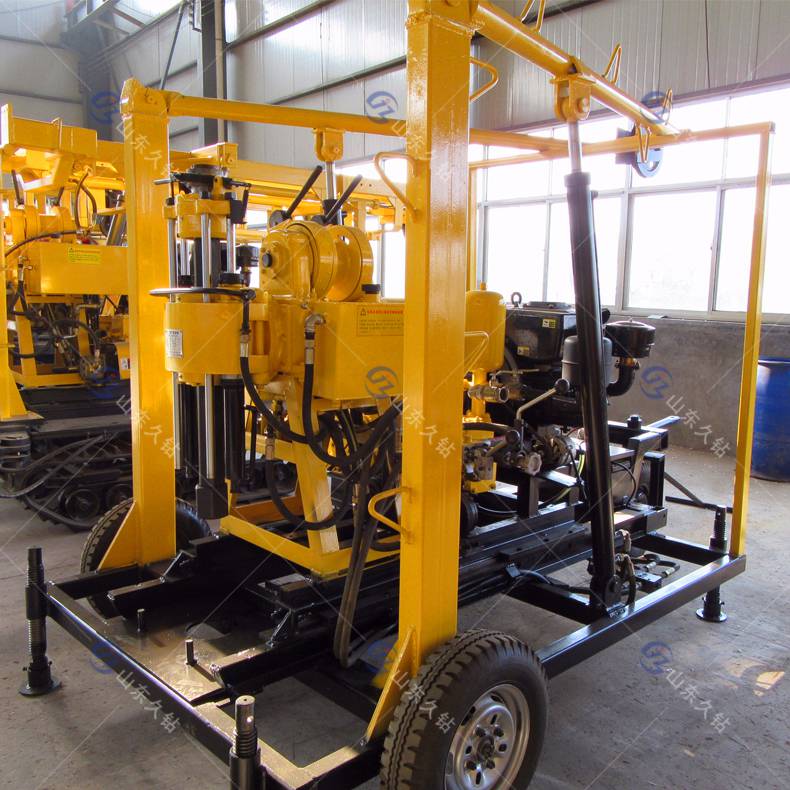 供应久钻机钻深井设备xyx130百米家用打井机全液压水井钻机