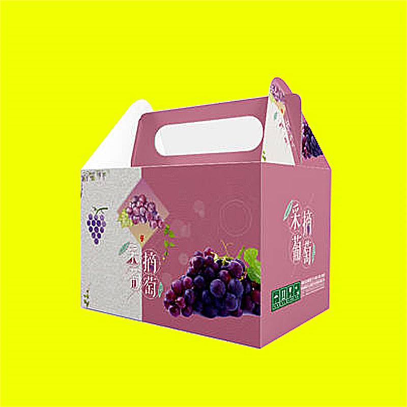 手提葡萄水果送礼盒定制郑州食品礼品盒厂家河南特产礼品盒生产