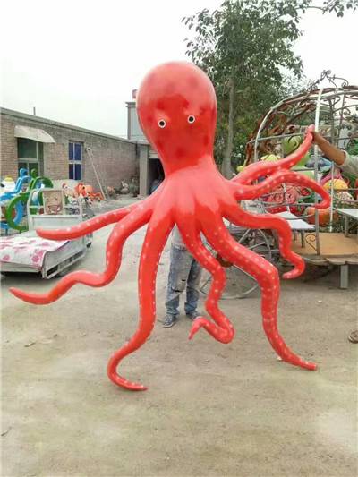 玻璃钢卡通八爪鱼雕塑 中国供应商