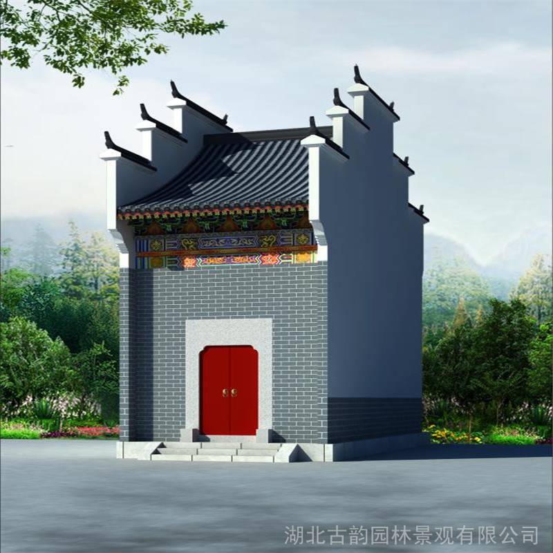 长沙古建祠堂设计仿古宗祠施工队农村祠堂设计