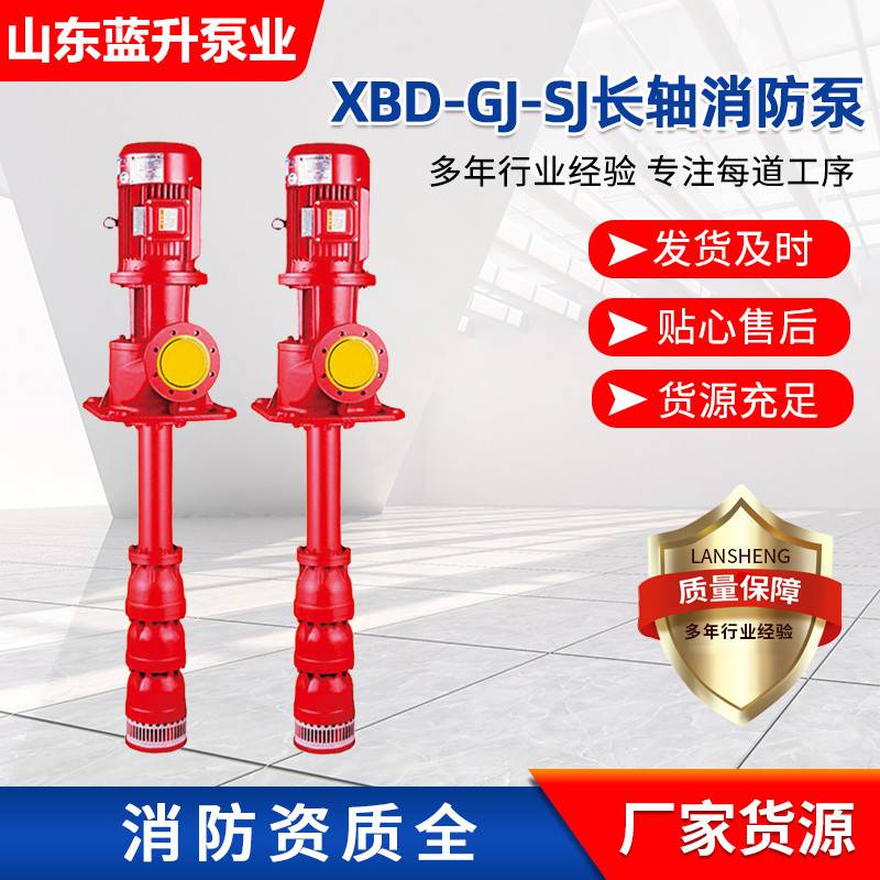 威海长轴消防泵XBD15.5/60GJ-SJ高扬程液下泵组 蓝升泵业规格齐全