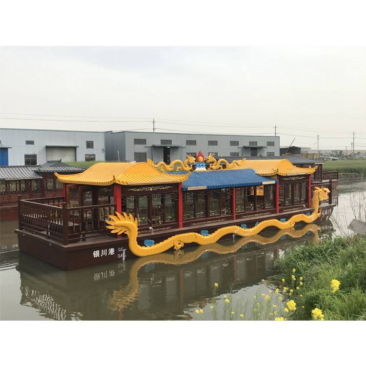 天乐城旅游休闲区游玩看风景的双层电动游船楚歌出售