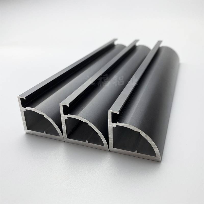 义福铝业现代简约威法边框铝型材玻璃门铝材供应