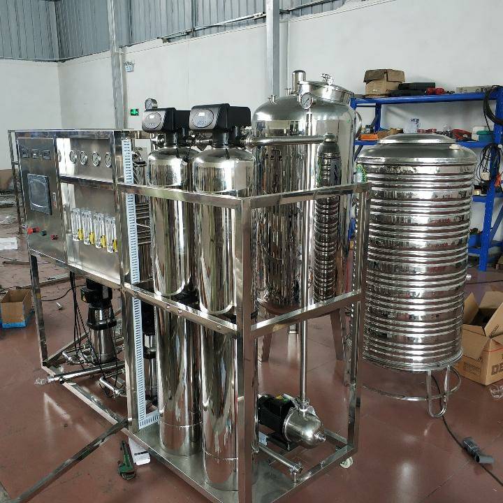 250L纯化水全不锈钢双级反渗透设备、生物医药生产纯水系统