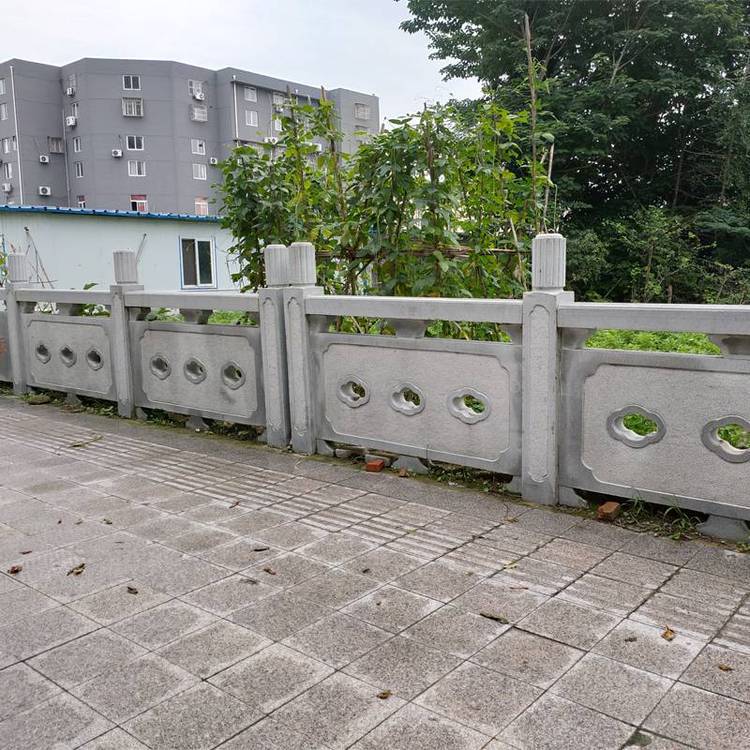 广东惠州花岗岩栏杆供应-河道边路边花岗岩石栏杆制作安装厂家