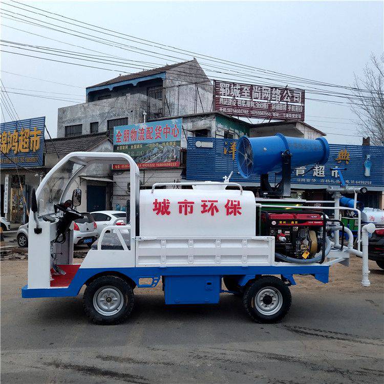 电动洒水车 电动四轮雾炮洒水车 除尘小型雾炮车