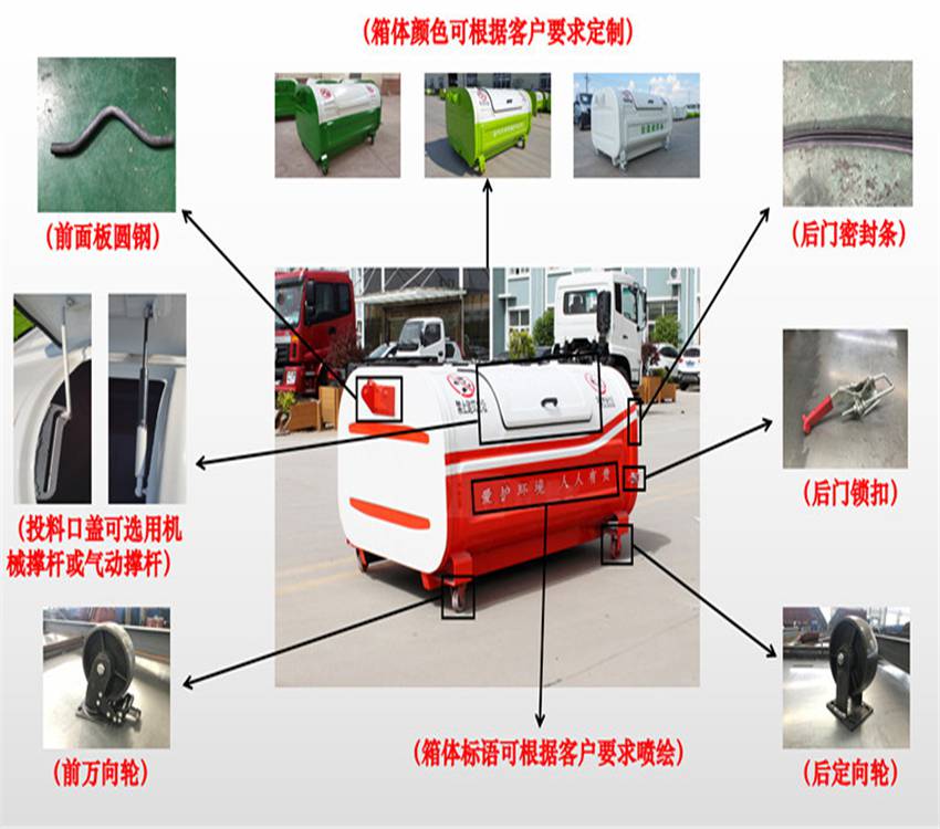 陕西移动式垃圾箱 2方垃圾箱 价格优惠