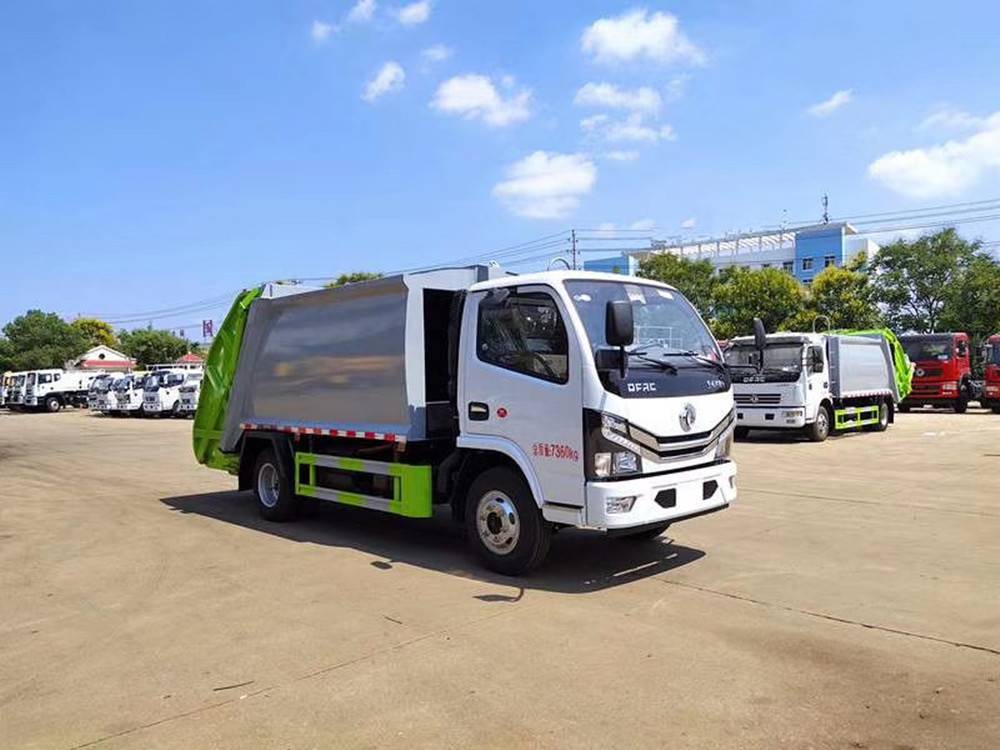 浙江杭州压缩式垃圾清运车 东风5方压缩垃圾车参数