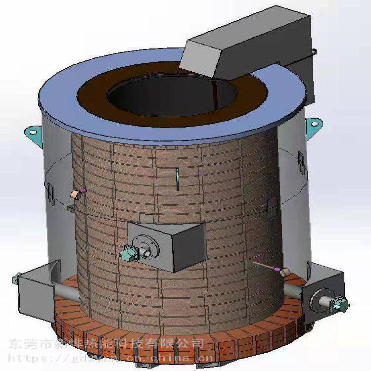 600KG井式熔化炉GR3系列坩埚熔炼炉铝合金熔化设备