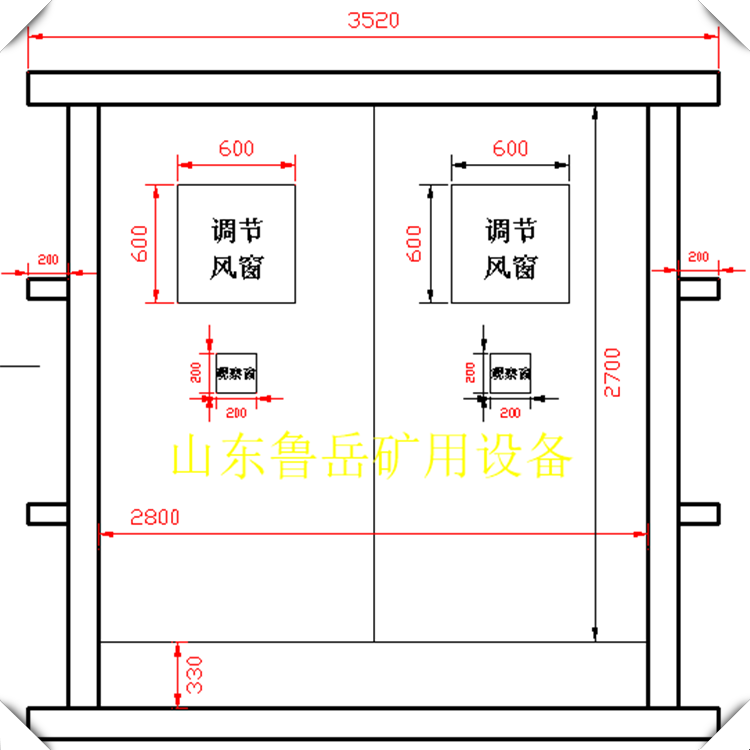 不锈钢可视无压风门新品上市 乌兰察布无压可视风门