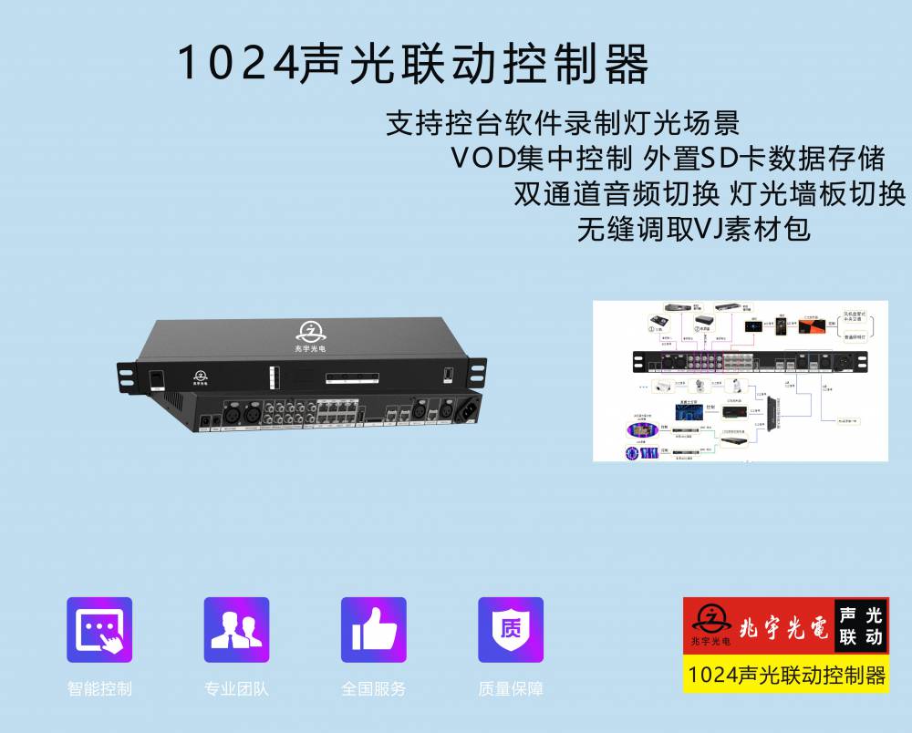 1024声光联动控制器