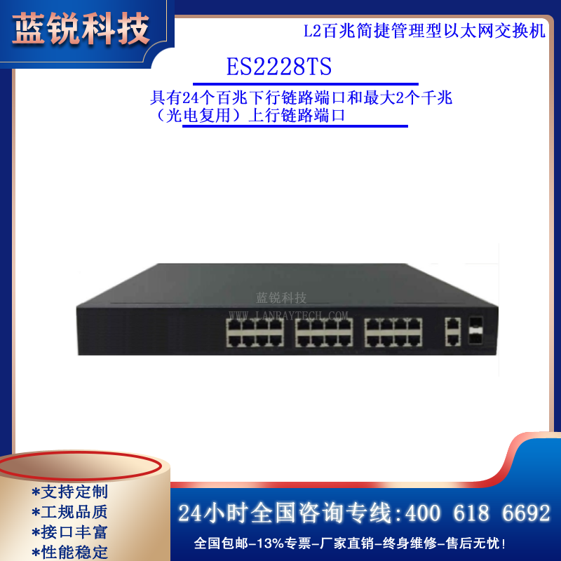 ES2228TS-L2百兆简捷管理型以太网交换机