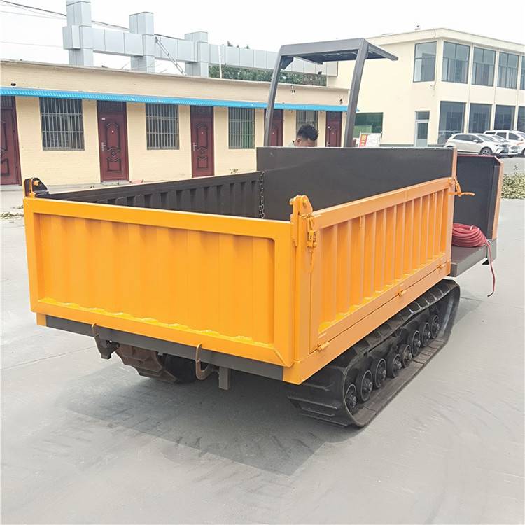 宜良县竹蔗搬运履带车小型3吨履带爬山虎自卸式履带运输车