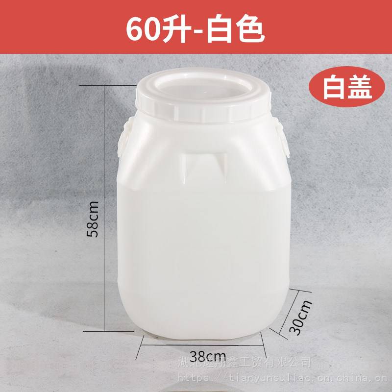 60L塑料桶60公斤方形塑胶桶75公斤麦芽糖浆桶80kg蜂蜜包装桶