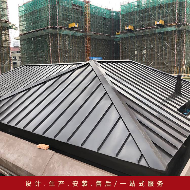 工業(yè)建筑鋁鎂錳25/530型金屬屋面板農(nóng)村老舊平房改造裝修鋁瓦矮立邊金屬屋面施工