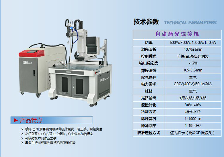 自動光纖激光焊接機