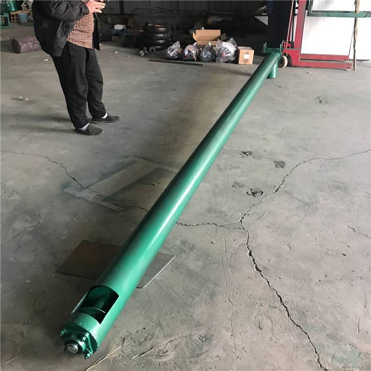 海南3o4不锈钢下料机肥料颗粒搅拌输送机锈钢螺旋面粉输送机