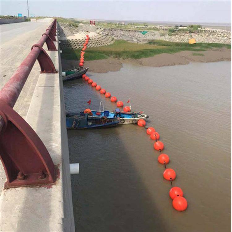 河边危险警示带浮球浮漂水库警戒线安全浮子