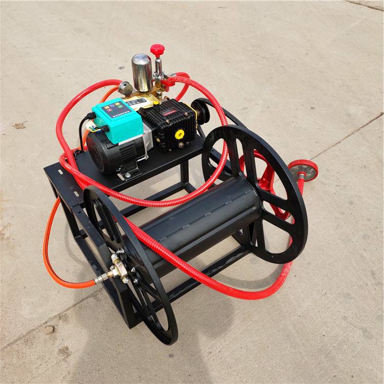 车载式电动48伏打药机远程遥控自动缠管喷雾器乐丰机械