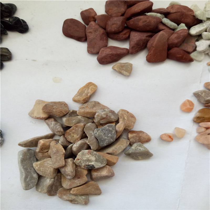 灰色洗米石高粱红洗米石6-9毫米胶粘石洗米石盛运矿产