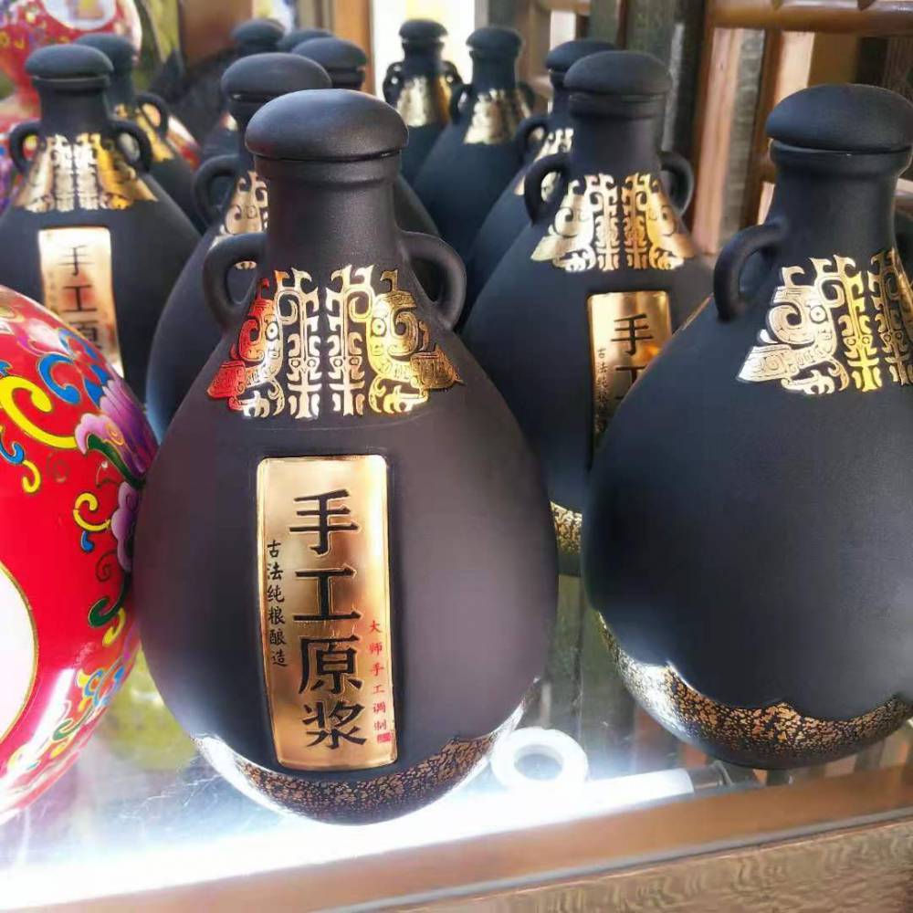 景德镇小口陶瓷酒坛150斤中式陶瓷酒瓶厂家
