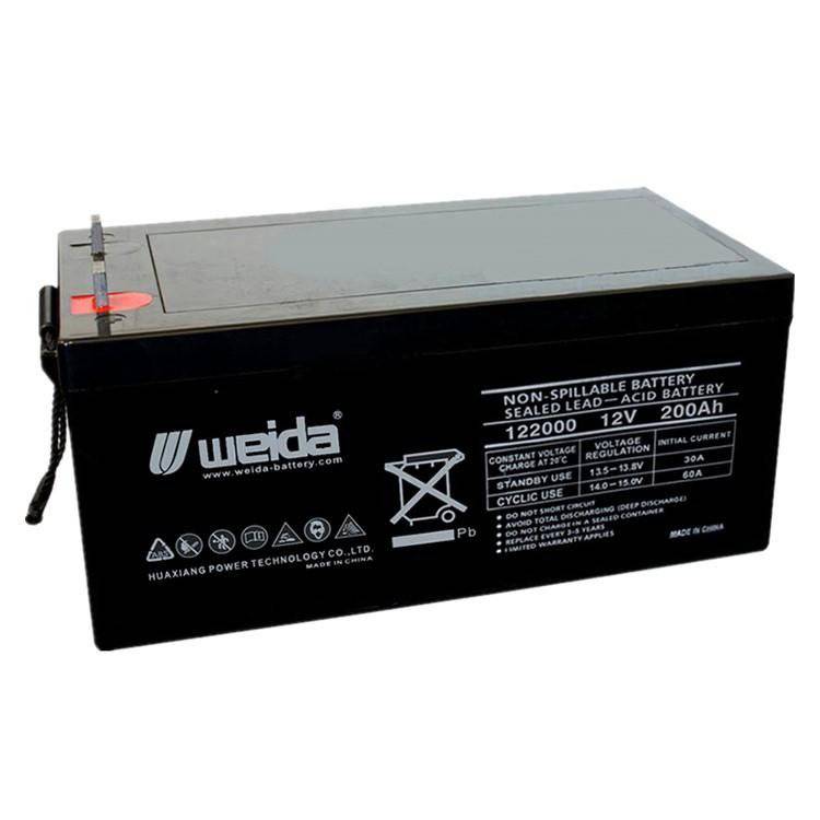 WEIDA蓄电池6-GFM-200威达铅酸电池12V200AH机房UPS/EPS电源