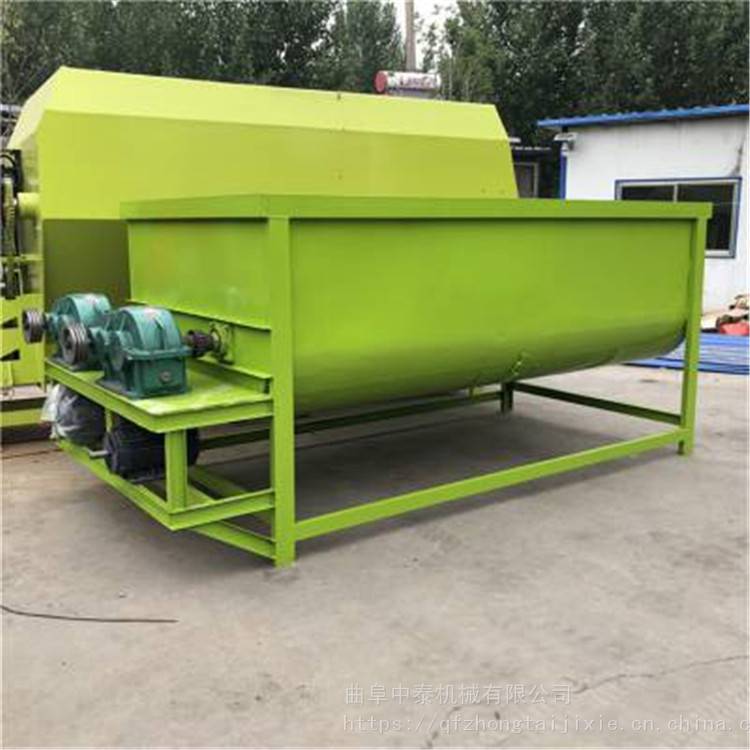 兴宾区牛羊精粗草料搅拌机 卧式双拨齿拌料机