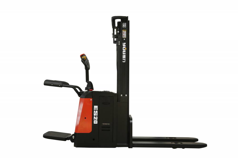 全电动堆高车托盘蓄电瓶 站架式叉车堆垛车yl