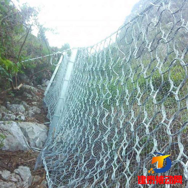 建泰 高强度拦截环形网 拦石用PPS公路被动防护网